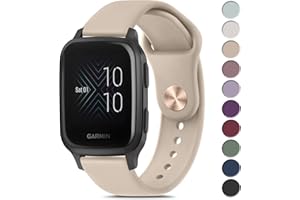 Amzpas for Garmin Venu Sq Watch Band, 20mm Quick Release Watch Bands Soft Silicone Sport Strap for Garmin Venu Sq/Venu Sq 2/Venu Sq Music/Venu Smartwatch