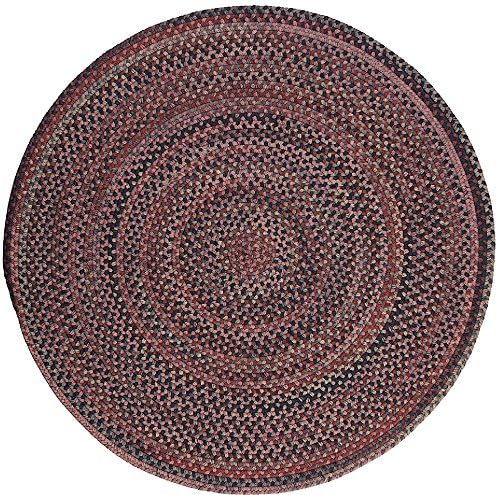 Contemporary 4' Round Area Rug in Grape color from Copper Crush Collection