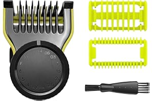 ACAETYT Adjustable Guards for Blade of Qp2520 Qp2530 Qp2620 Qp2630 Shaver, 14 Length Settings Optional from 0.4-10mm with 1 Skin Guard and 1 Body Comb