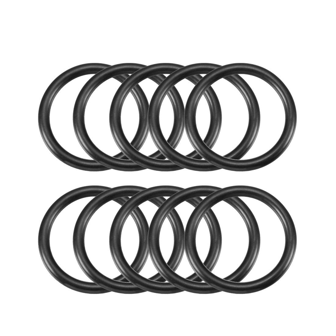 Sourcingmap Nitrile Rubber O-Rings 55mm OD 43.6mm ID 5.7mm Width, Metric Sealing Gasket, Pack of 10