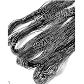 Black African Anango Hair Thread/Fil Anango/Nigeria Hair Rubber Thread/Owu Isi/Irun Kiko (Lot of 3)