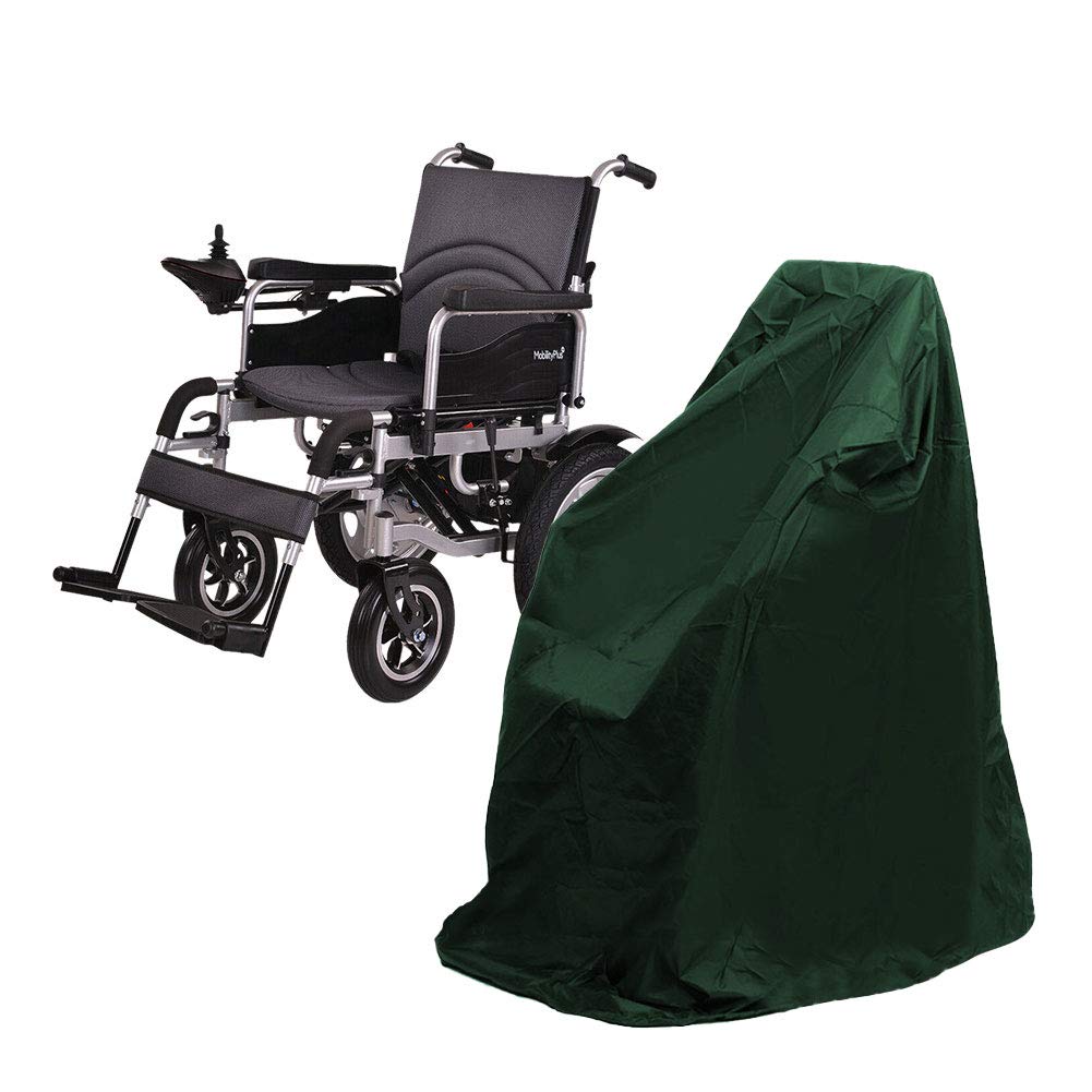 Oriental riverkit Mobility Scooter Cover, Waterproof Electric Wheelchairs Cover, Dust Proof Cover, for Wheelchairs, Scooters, Protection Against Wind Rain Snow Ultraviolet Rays 115x75x130cm (Green)