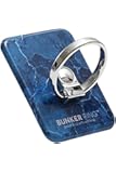 BUNKER RING 3 バンカーリング マーブル 大理石デザイン スマホリング [ブルー]