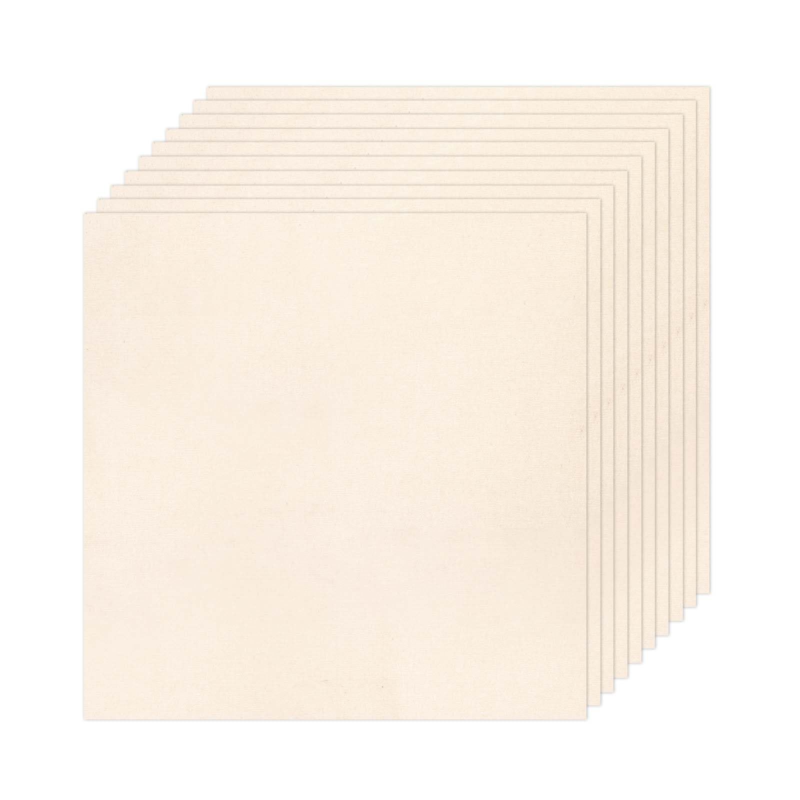 Photo 1 of 10 PCS Embroidery Fabric, Pre-Cut Beige Natural Cotton Embroidery Cloth Fabric, Embroidery Cloth Squares for Embroidery Garment Craft (11.8 × 11.8 Inch)