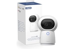 Aqara 2K Security Indoor Camera Hub G3, AI Facial and Gesture Recognition, Infrared Remote Control, 360° Viewing Angle via Pa