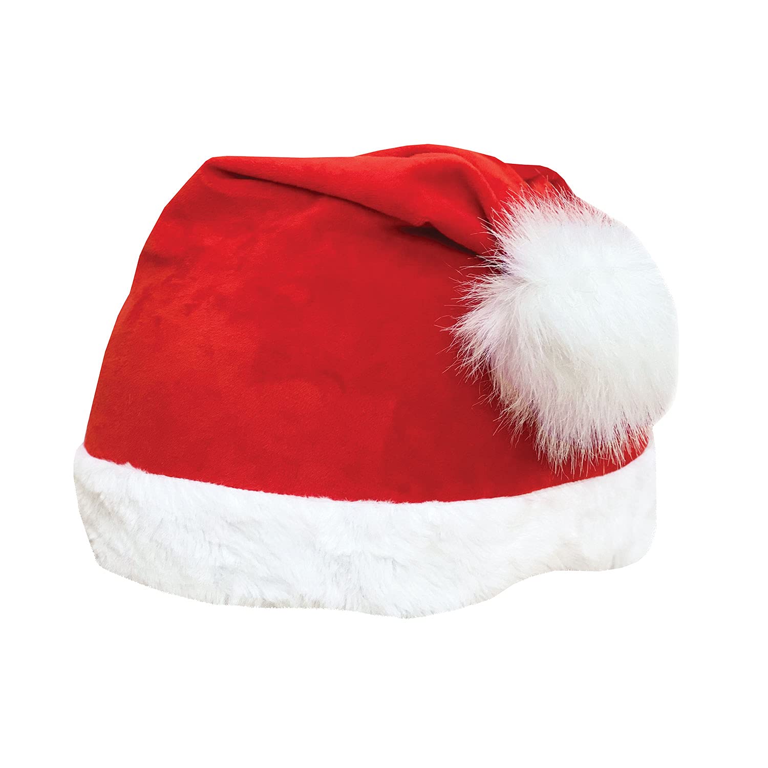 Equetech Santa's Hat Christmas Hat Silk Helmet Cover, Red, One Size