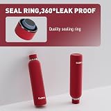 Exllena Insulated Water Bottle 750ml Red with Clip Double Wall Vacuum view 2