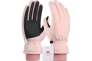 DUFFOBAN Ski Gloves, Snow Gloves for Cold Weather 3M Thinsulate Winter Gloves for Men Women, Warm Waterproof Anti-Slip Touchscreen for Skiing Snowboarding Outdoor Activities