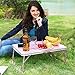 Laptop Table for Bed, Superjare Portable Outdoor Camping Table, Breakfast Serving Bed Tray with Legs – Pinkthumb 2