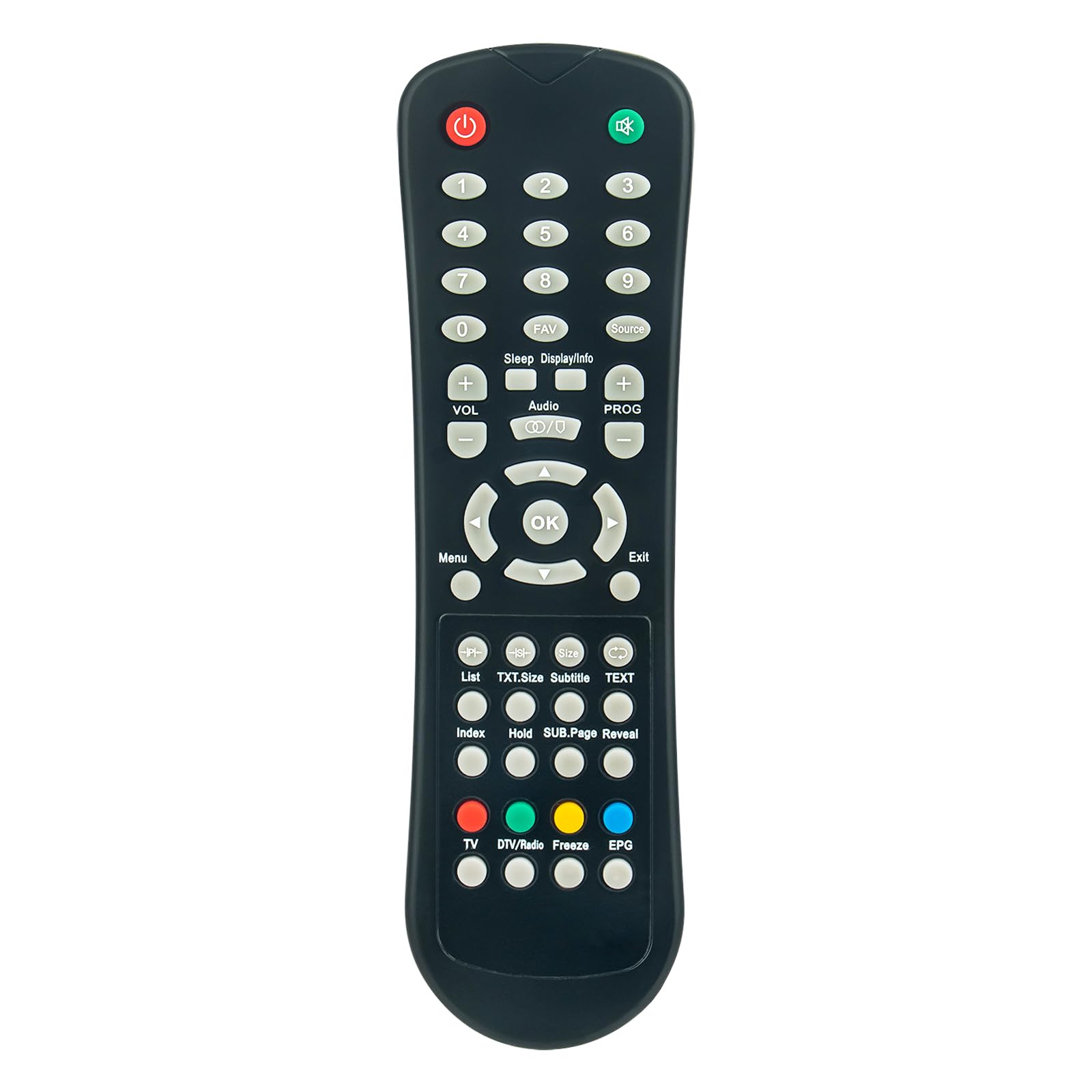 AULCMEET RC-9 New Replacement Remote Control fit for Vistron TV DVBT DVD Remote Controller