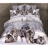 Amazon.com: PDK/Regency Midnight Wolves Complete Bedding