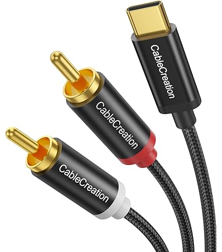 Cavo Cubilux Da RCA A USB C Per Acquisizione Audio – Registra Da Mixer, Cassette E CD A 96 KHz/24 Bit, 1,5 M, Compatibile Con Smartphone E PC (non Per TV/auto)