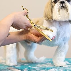 7" Downward Curved Dog Grooming Scissors for