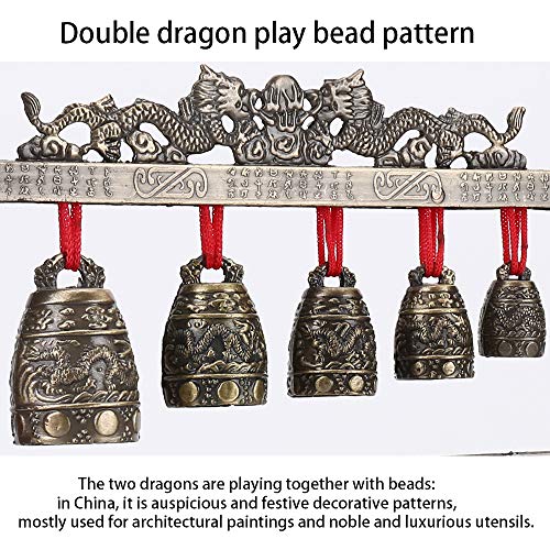 Chinese Antique Home Zinc Alloy Retro Style Bronze Bell Decoration Chinese Classical Percussion Instrument Etiquette Cultural Representation