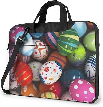 Amazon ノートパソコンバッグ バッグ パソコン ケース カスタムイースターエッグハッピーイースター 人気 多機能 大容量 軽量 衝撃吸収 持ち運びに便利 収納カバン コンピュータバッグ ラップトップバッグ ショルダーバッグ ビジネス 通勤 通学 出張 旅行 男女兼用