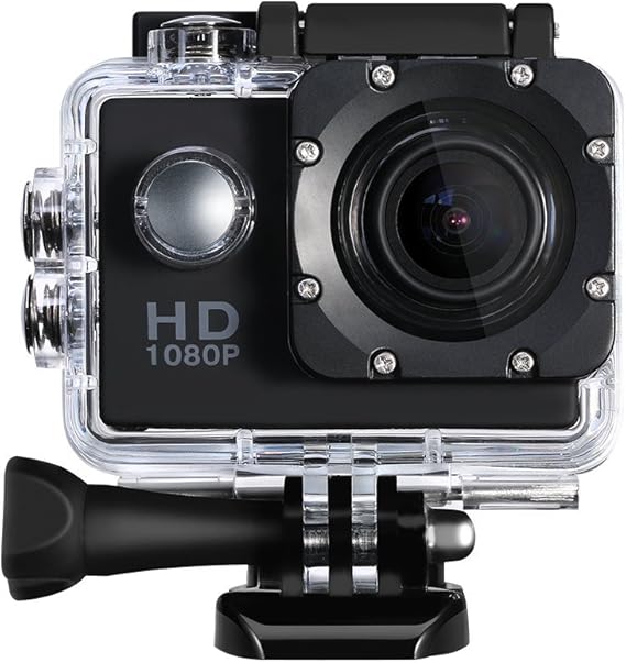 Amazon Setom アクションカメラ スポーツカメラ 30メートル防水 HD動画 1080P高画質 広角170度 2インチモニター