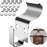 Ganchos laterales de vinilo sin agujeros, de acero inoxidable resistente, solución fácil y rápida para colgar artículos decor