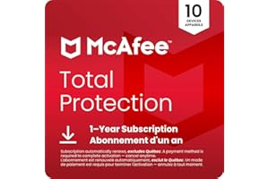 McAfee Total Protection 2026 Ready | 10 Device | Cybersecurity Software Includes Antivirus, Secure VPN, Password Manager, Dar