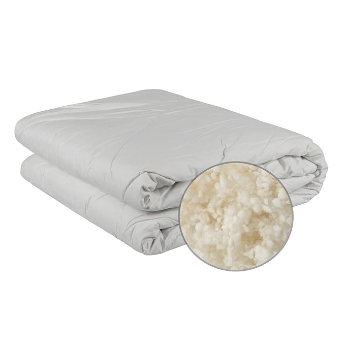 Homescapes Pure Wool Duvet 100 Luxury Australian Wool and Cotton Cover