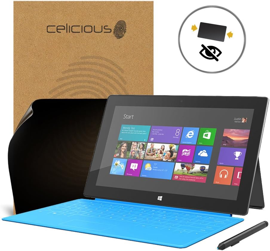 Celicious Privacy 2-Way Anti-Spy Filter Screen Protector Film Compatible with Microsoft Surface Pro