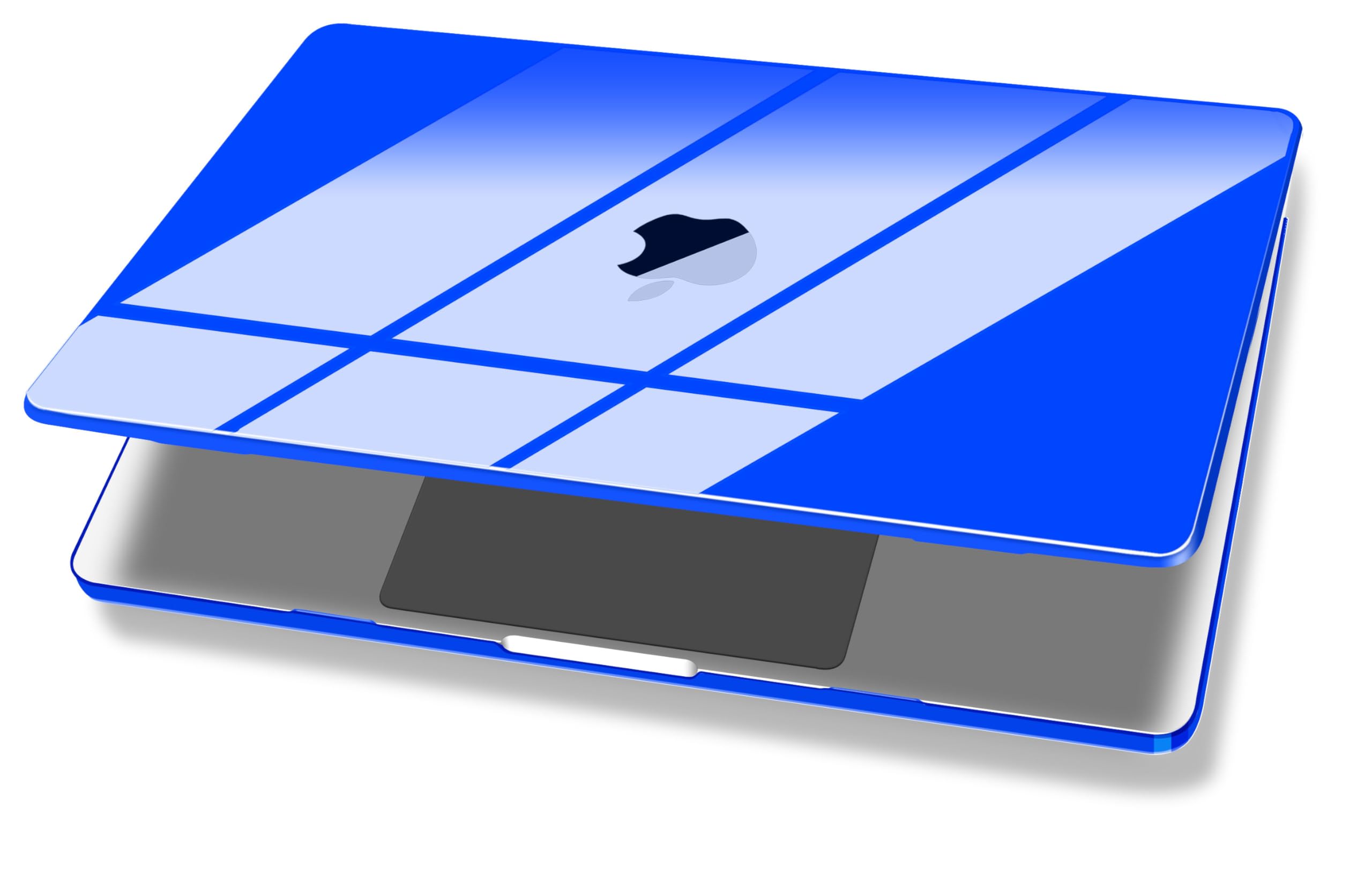 UESWILL Compatible with 2022-2026 MacBook Air 13 inch M5 M4 M3 M2 Case Model A3449 A3240 A3113 A2681, Glossy Crystal Hard Shell Cover + Microfiber Cloth, Royal Blue