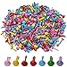500 Pieces Mini Brads Brass Fasteners for Kids Craft, Brass Brads for Scrapbooking Supplies Paper Crafts(Colors,0.2 x 0.6 Inch)