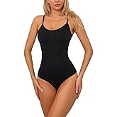 Kweltzeit Women's Shapewear Bodysuit Tummy Control Bodysuit for Women Crotch Opening Womens Bodysuit