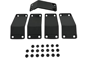 KMC XD Series Rockstar 2 811FIN29018ABS Black Wheel Inserts 20x9 Set of 5