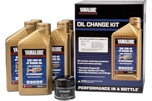 YAMAHA MOTOR Yamaha Yamalube Wolverine/ RMAX2 / RMAX4 Full-Synthetic 10W-40 Oil Change Kit, #LUB-SXSCG-KT-35