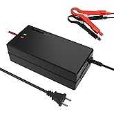 UTFFEDY 48V 10A Battery Charger for Lithium Iron Phosphate/Lifepo4 Battery, 58.4V 10A 467W with Cooling Fan Alligator Clip Output Multiple Protection System