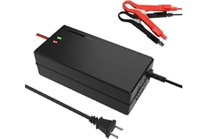 UTFFEDY 36V10A Lithium Battery Charger, LiFePO4/Lithium Iron Phosphate Battery Charger 43.8V 10A 350W Trickle Charger W/Cooling System Safety Protection for Golf Cart RV Marine Automotive Car Lawn Mower