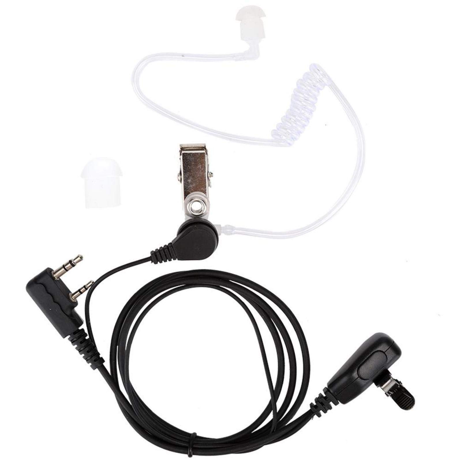 Sutinna Walkie Talkies Earpieces Retevis 2 Pin Acoustic Tube Headset 2 Pin Acoustic Tube Headset Walkie Talkies Earpiece for Retevis Kenwood Two Way Radio