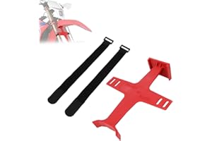 USTPO Universal Motorcycle Fork Saver,11.2 Inches Fork Support Brace Suspension Guard Protector with 2 Straps for Dirt Pit Bike Motocross Enduro Supermoto Red