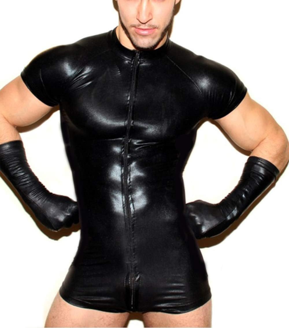 Clothing, Shoes & Accessories Men's Jumpsuits Male Faux Leather