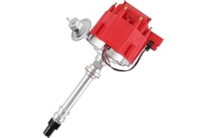 JDMSPEED New Red Cap HEI Distributor Replacement For Chevy GM Small Block Big Block 65k Coil 7500RPM SBC 283 305 307 327 350 400 BBC 396 427 454
