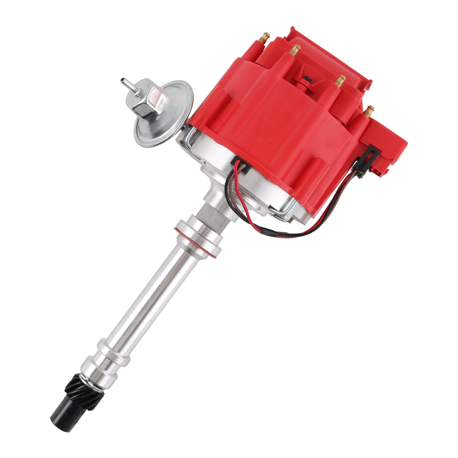 Photo 1 of JDMSPEED New Red Cap HEI Distributor Replacement For Chevy GM Small Block Big Block 65k Coil 7500RPM SBC 283 305 307 327 350 400 BBC 396 427 454