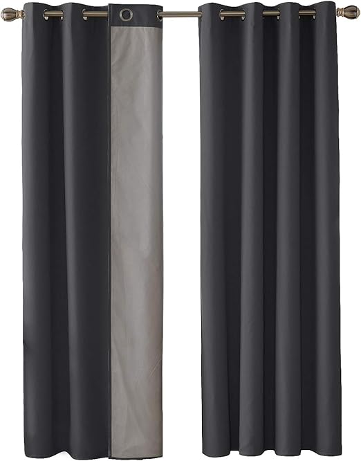 Deconovo Oxford With Silver Lining Light Reflecting Thermal