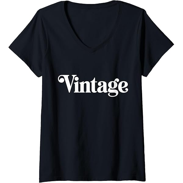 Amazon.com: Vintage Shirt That Says Vintage Tshirt Letter Print