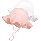 Baby Sun Hat Kids with UPF 50+ Sun Protection Wide Brim Adjustable Beach Hats for Boys Girls