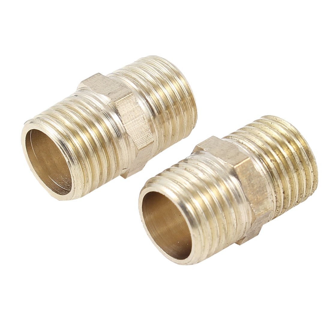 Aexit 2pcs 1/4"PT Male Thread Hydraulic Coupling Adapter Nipple Connector Fitting (bc916b20ee783b530eb90a9b649ef0af)