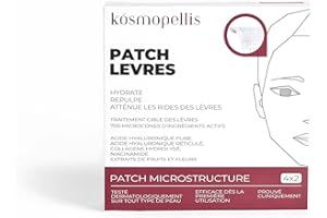Kósmopellis Lip Patch,1600 Micro-Cones, 34mg of,100% Active Ingredients per treatment. Optimal Plumping, volumizing and Moist