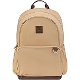 Champion Venice Laptop Backpack in Crinkle Nylon with Padded Adjustable Straps, Water Bottle Pocket for Work, Travel, Commute, Western Khaki, One Size