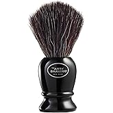 The Art of Shaving Original Shaving Brush - Pure Black – Features Premium Synthetic Fibers For a Rich, Foamy, Lather