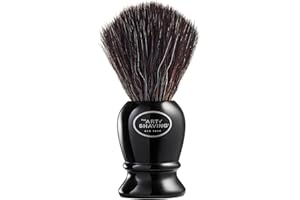 The Art of Shaving Original Shaving Brush - Pure Black – Features Premium Synthetic Fibers For a Rich, Foamy, Lather