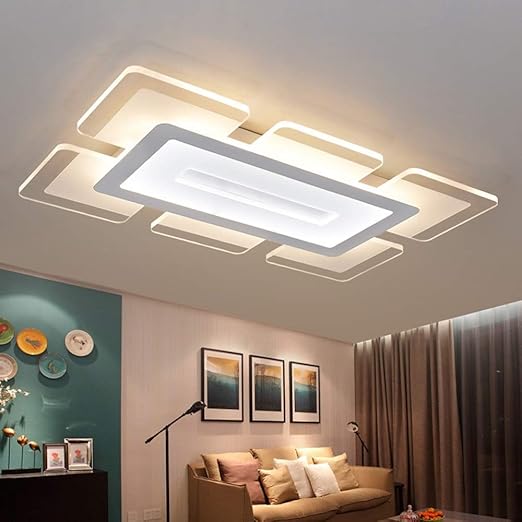 lampara de techo led control remoto regulable 100w plafones de sala modernas cocina bano pasillo dormitorio temperatura de color ajustable