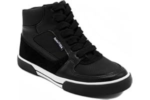 NAUTICA Kids Horizon Sneaker Lace-Up Fashion Shoe Boot-Like High Top for Boys and Girls (Big Kid/Little Kid Sizes)