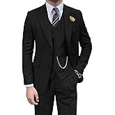 Retro Mens 3 Piece Suit Tweed Herringbone Slim Fit Suits Groomsmen Brown Tuxedos Set Prom Jacket Blazer Vest Pants for Men