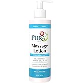 Pura 1st Arnica Therapy 8 Fl oz Massage Lotion, Arnica Extract, Professional, Massage Therapy, Deep Tissue, Unscented, Hypoallergenic, Natural Ingredients, Skin Hydrating, Moisturizing, for Bruising