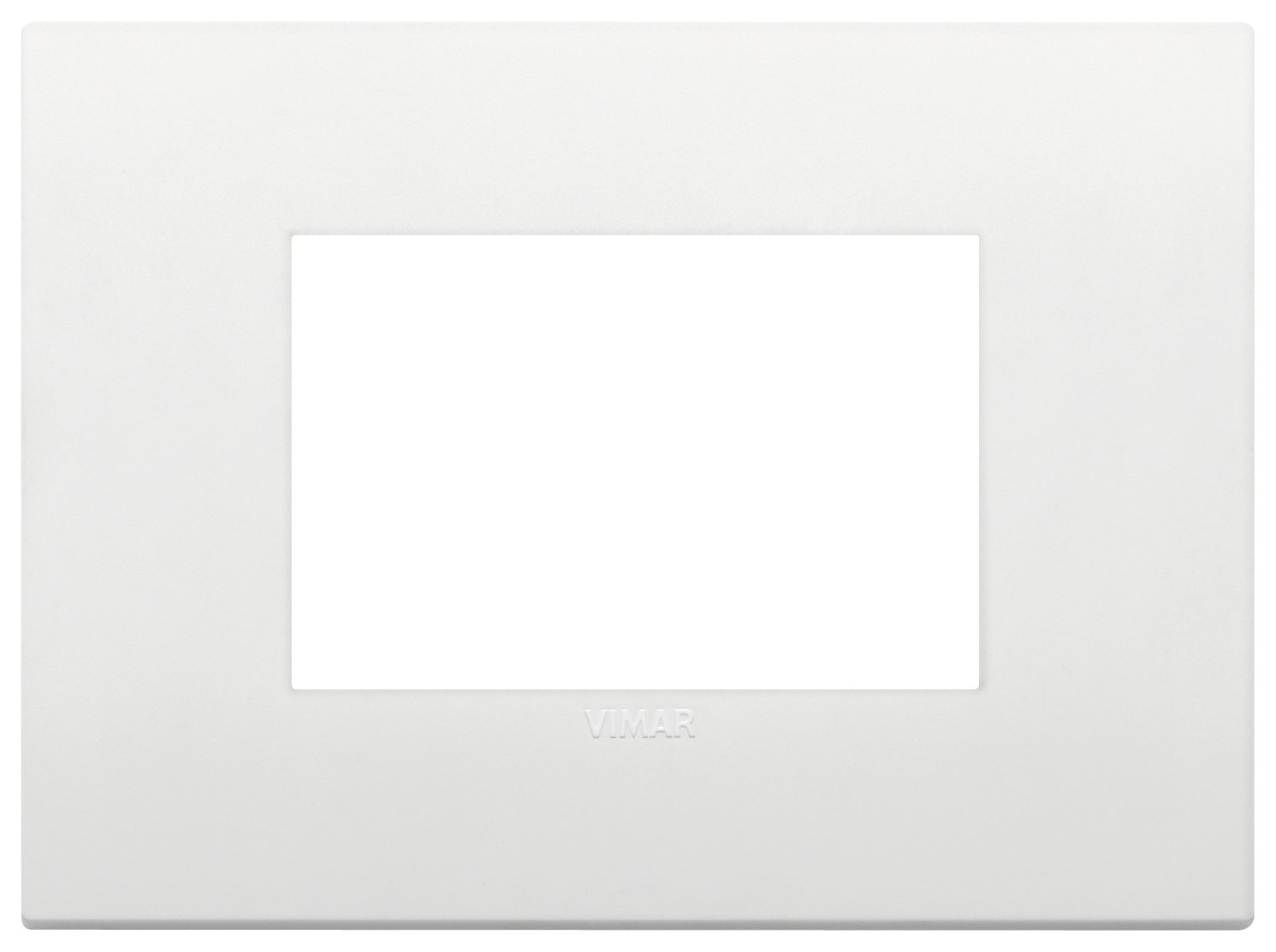 Placca Vimar Arkè 3 Moduli Tecnopolimero Bianca 19653.74
