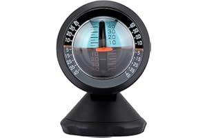 Car Vehicle Inclinometer, Pitch and Roll Gauge Vehicle Inclinometer Slope Indicator Meter Level Tilt Gauge Road Safety Instru